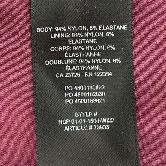 Babaton Burgundy Bodysuit Size Small - Picture 5 of 6